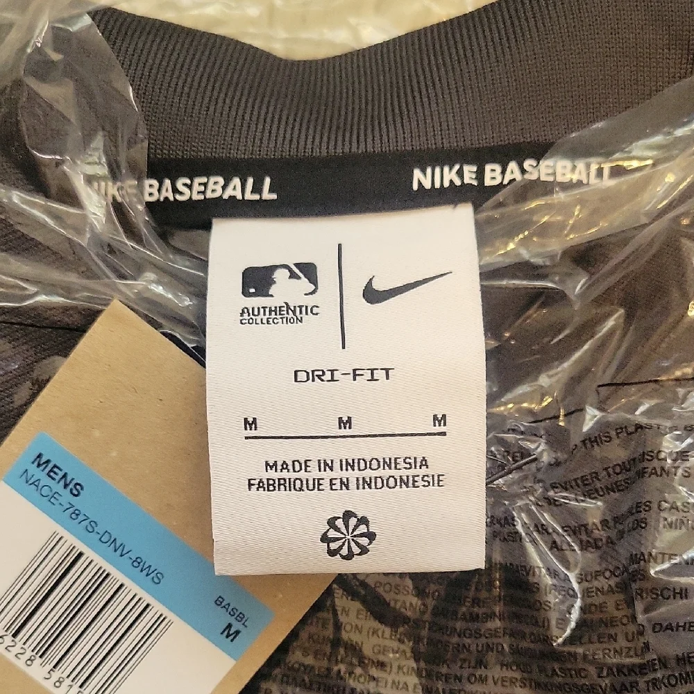 Nike Black Dri-FIT Rockies Polo Baseball Shirt - Picture 2 of 3